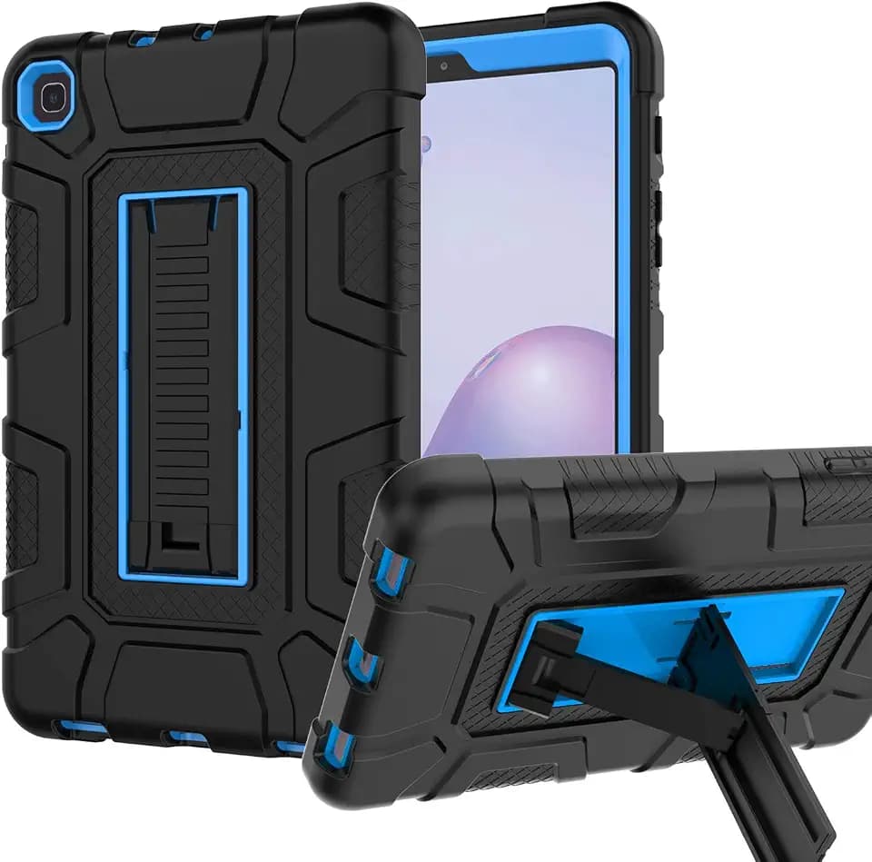Samsung Galaxy Tab A 8.4 2020 Case, Hybrid Shockproof Rugged Drop Protection Cover Built with Kickstand for Galaxy Tab A 8.4 Inch 2020 SM-T307 (Black+Blue)