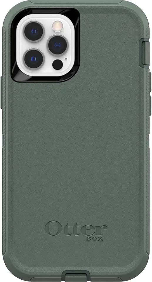 OtterBox Defender Series Screenless Edition Case for iPhone 12 & iPhone 12 Pro (Only) - Case Only - Non-Retail Packaging - Forest Ranger (Green)