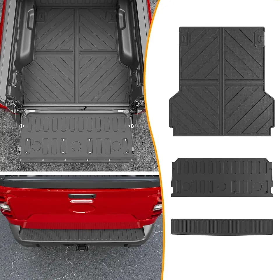 powoq Cargo Mat Tailgate Mat Compatible with 2022-2025 Ford Maverick