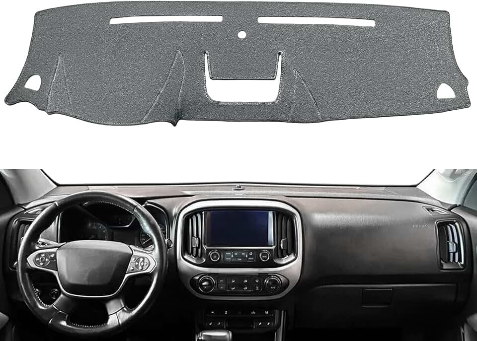 Dash Cover Mat for Chevy Chevrolet Colorado/GMC Canyon (DarkGray) F172