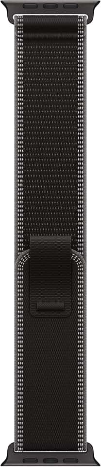Apple Watch Band - Trail Loop - 49 mm - Schwarz/Kohlegrau - S/M