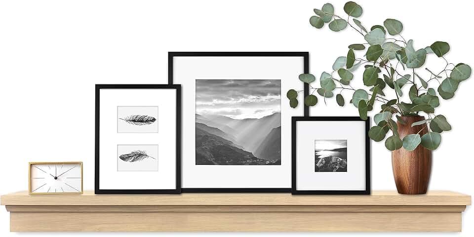 MCS Master & Co Mantel, 60", Natural Woodgrain, Floating Shelf