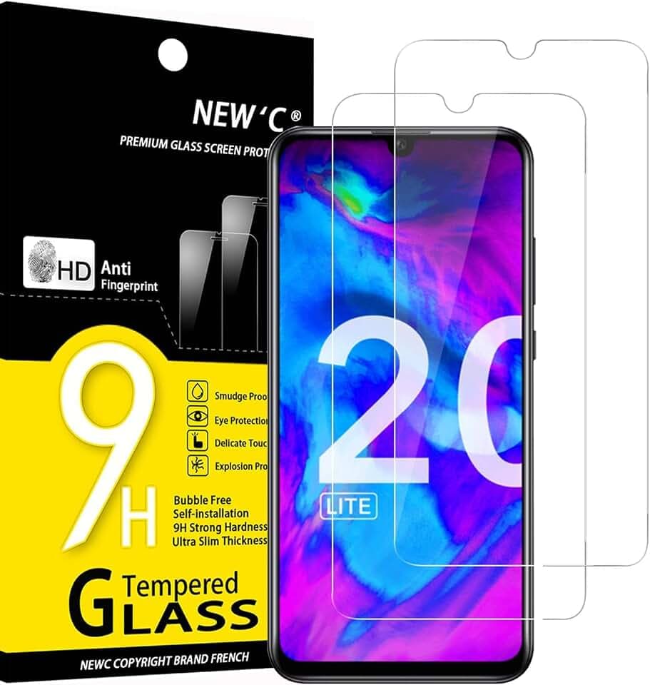NEW'C Schutzfolie für Honor 20 Lite, Honor 20i für Panzerglas