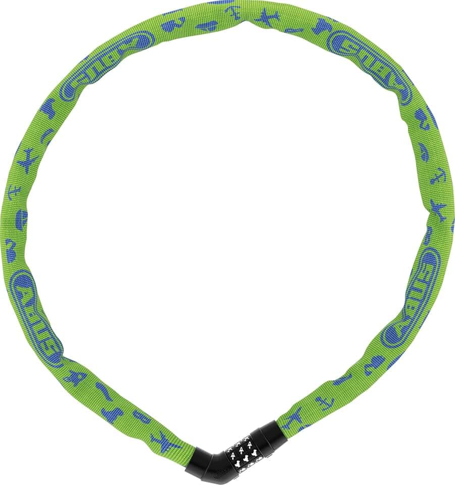 ABUS Kettenschloss Steel-O-Chain 4804C SYMBOLS – Zahlenschloss für Kinderfahrräder – ABUS-Sicherheitslevel 4