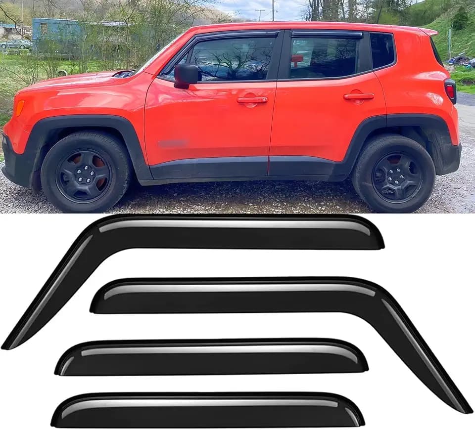 4PCS Side Window Wind Deflectors for MINI Countryman 2011-2015 R60 J027