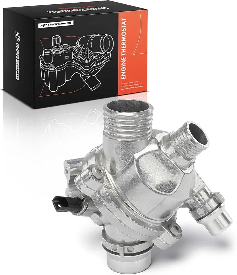 A-Premium Upgraded Aluminum Engine Coolant Thermostat Housing Assembly