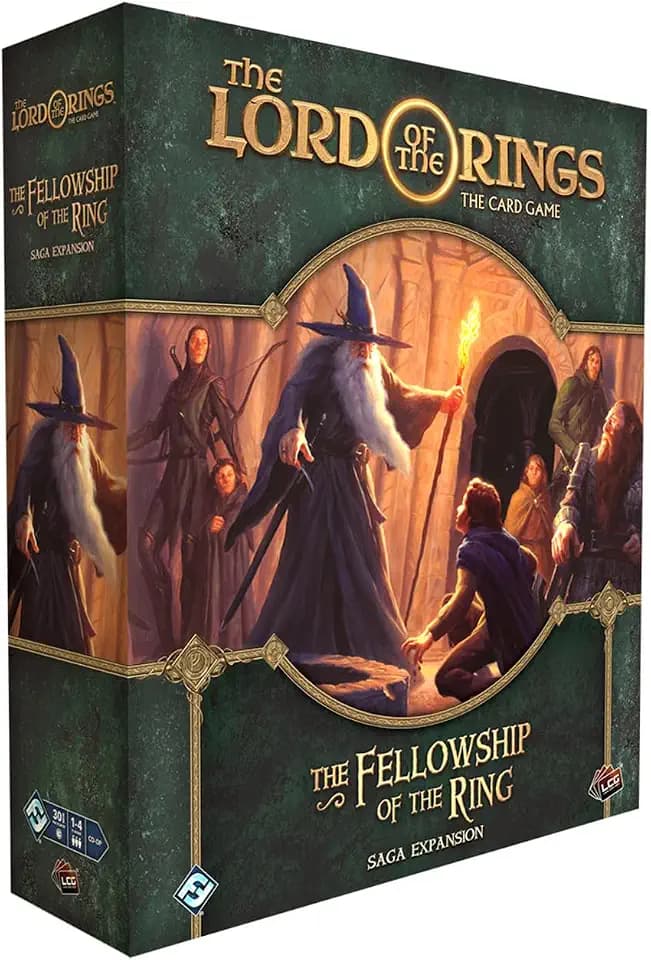 The Lord of the Rings The Card Game The Fellowship of the Ring SAGA EXPANSION - Cooperative Adventure Game, Strategy Game, Ages 14+, 1-4 Players, 30-120 Min Playtime, Made by Fantasy Flight Games