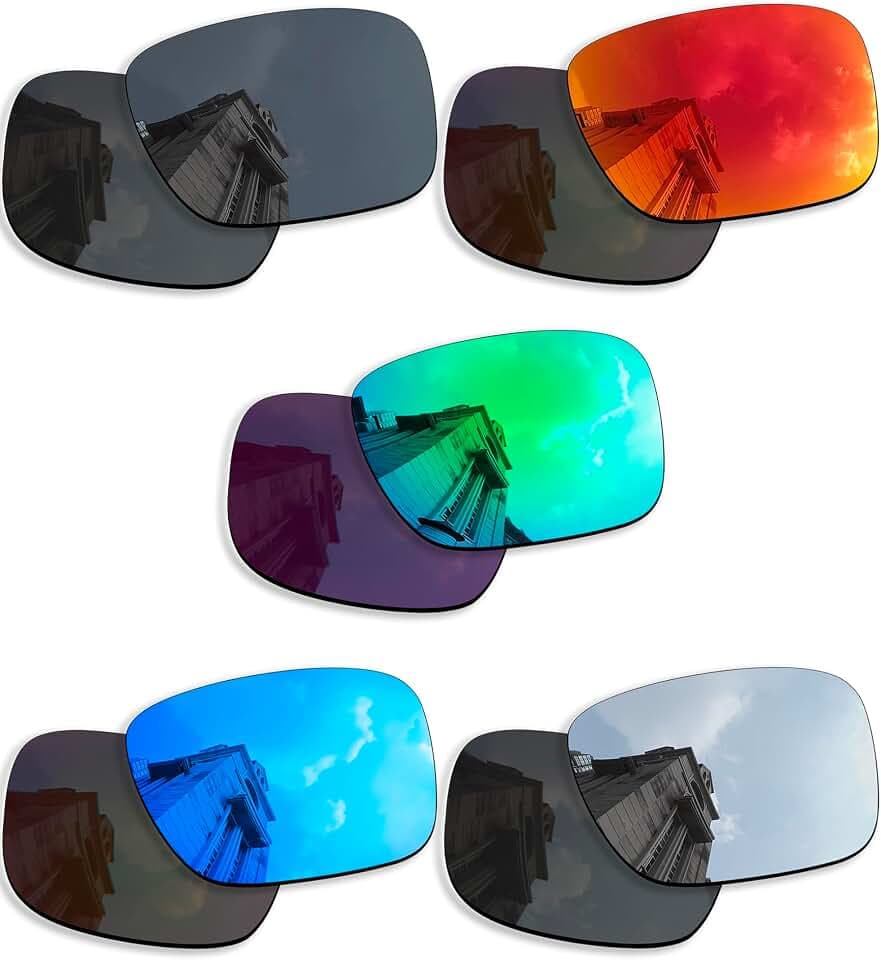 5 Pairs Polarized Replacement Lenses for Oakley Holbrook XXL OO9487 Sunglasses, Anti-Scratch and Impact Resistant
