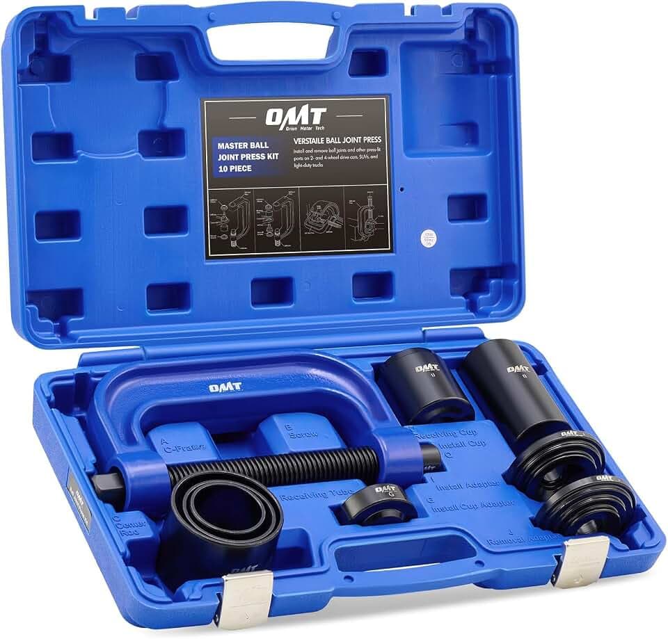 OMT Ball Joint Press Kit, Ball Joint Removal Tool with 4x4 Adapters
