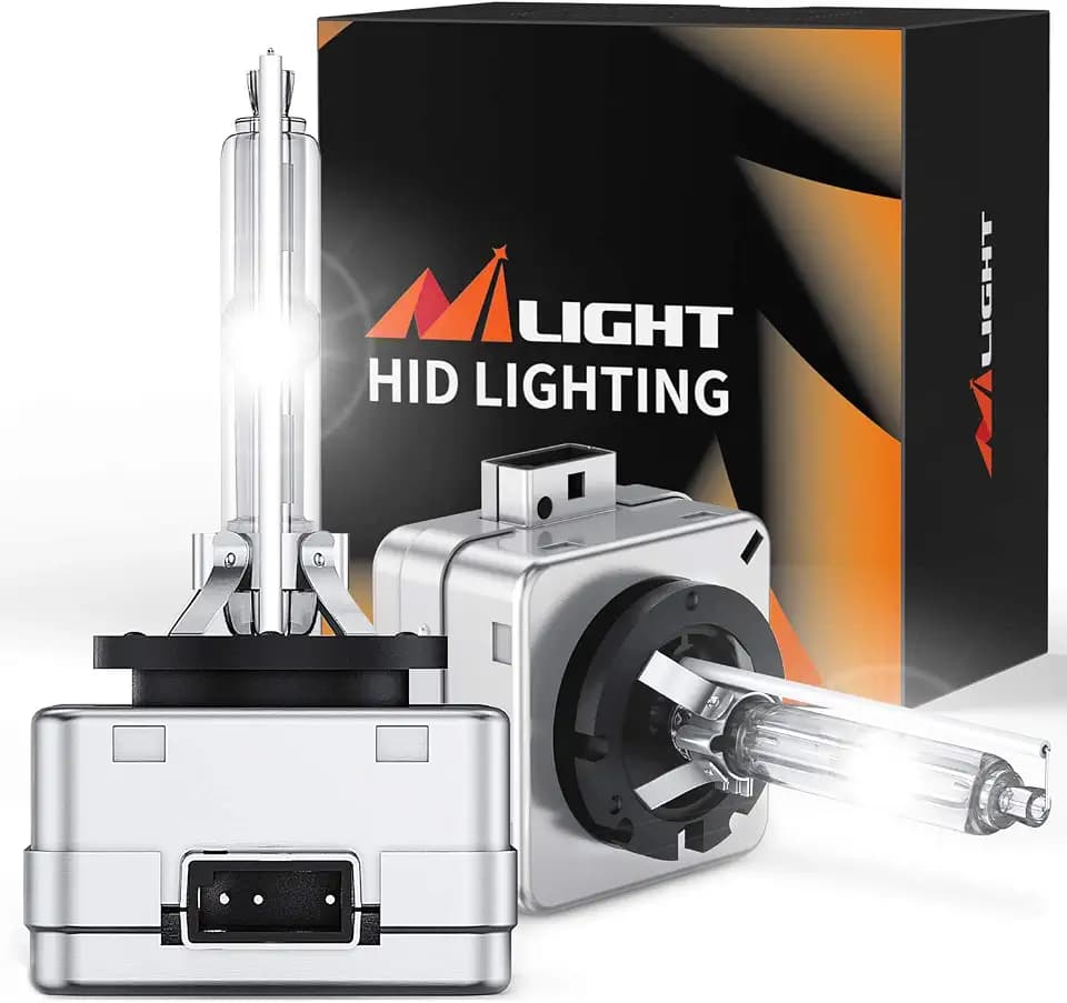 Nilight D3S HID Headlight Bulbs 6000K Diamond White Xenon Bulbs, 2-Pack