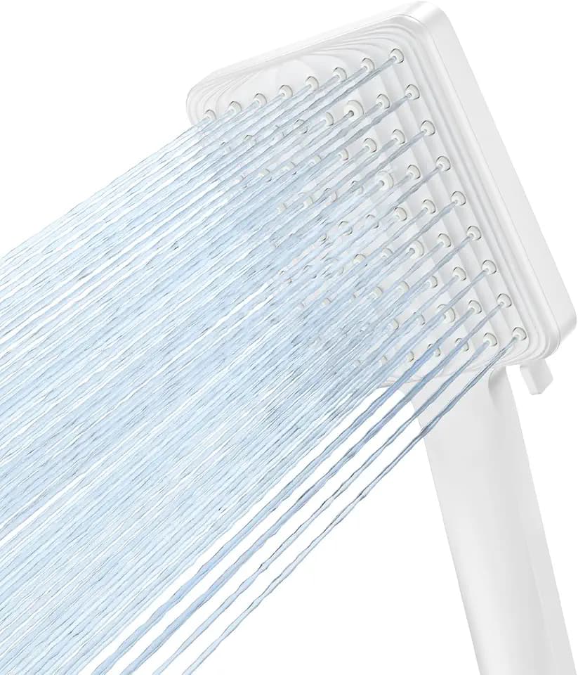 VOXON Duschkopf, Handbrause Gross, Hochdruck Duschkopf Wassersparend, Duschbrause Regendusche, Einhand-Einstellung, Duschkopf XXL mit 6 Strahlarten (Ohne Schlauch)