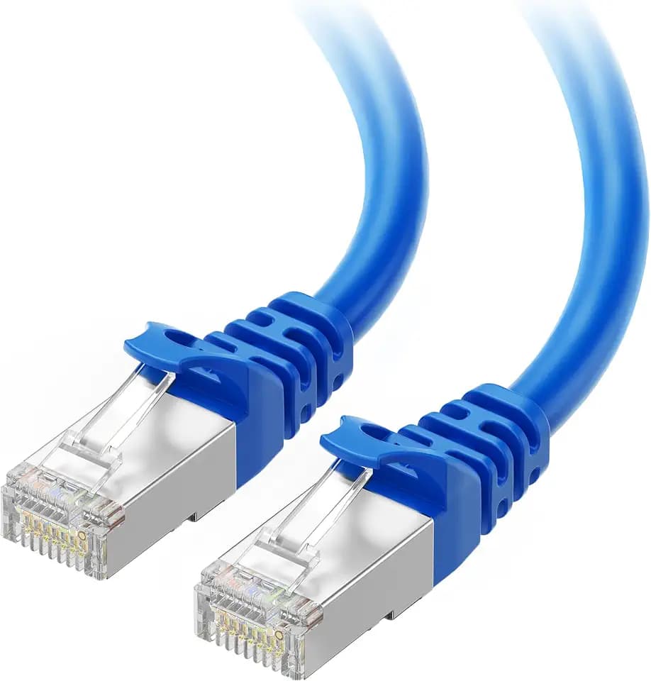 Cable Matters 10Gbps Snagless Shielded Cat 6A Ethernet Cable, 25ft, Blue