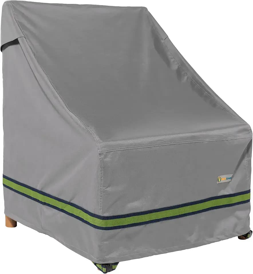 DUCKCOVERS Soteria Waterproof 28 Inch Stackable Patio Chair Cover, Outdoor Chair Covers