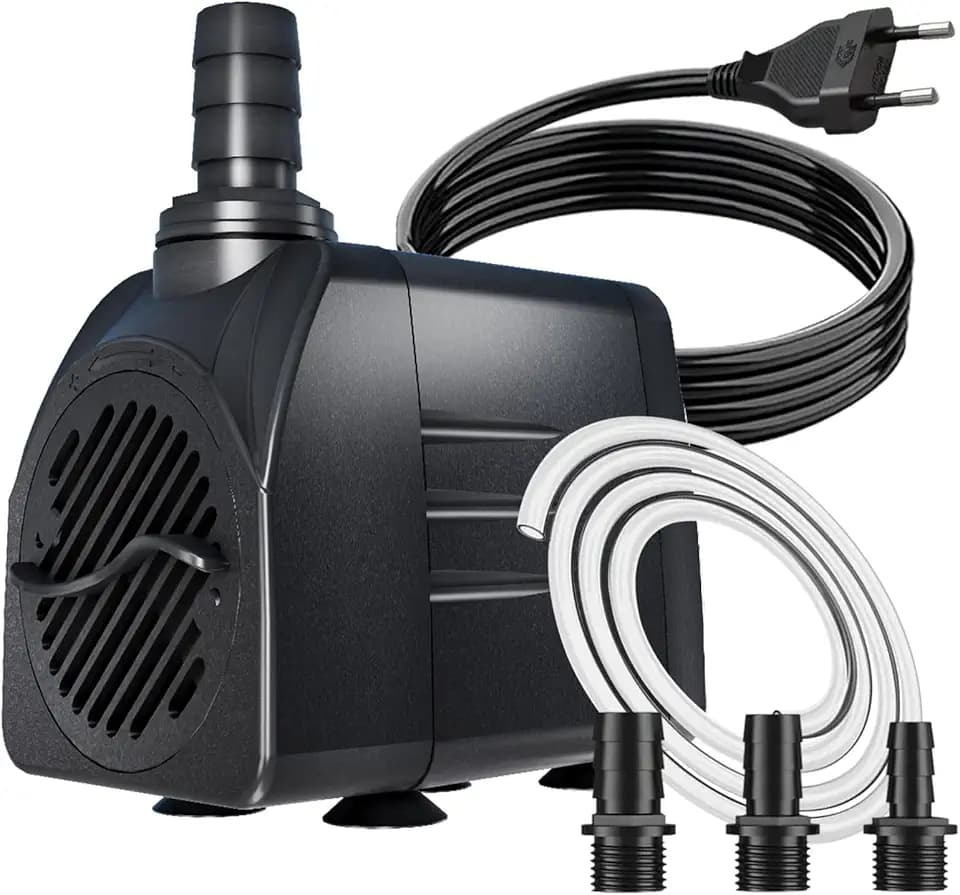 Knifel Springbrunnenpumpe 25W 1500L/H Ultra Leise & Schutz vor überhitzung