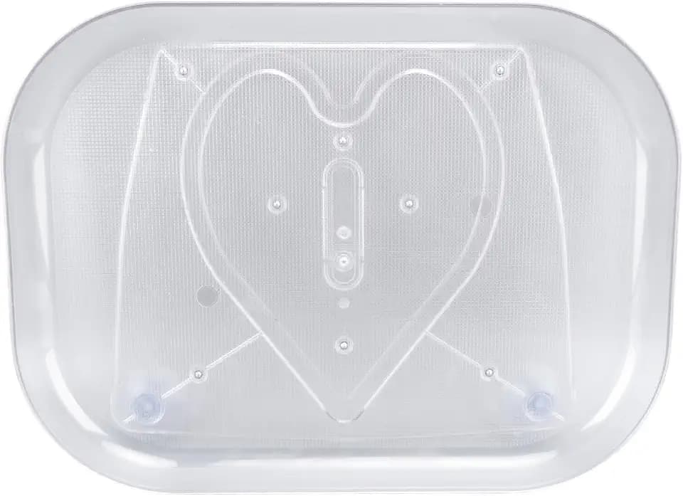 Drehbarer Kühlschrank Organizer, 35 x 26 cm Drehteller Organizer, 360° Drehbarer Arbeitsplatte, Transparentes Rechteckiges Lazy Susan Gewürzregal Drehplatte für Kühlschrank,Küche,Kommode,Schrank