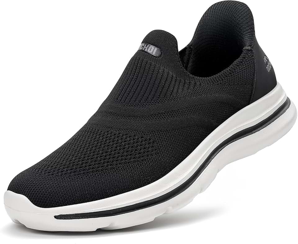 ODCKOI Slip On Sneaker Herren Ohne Schnürsenkel Schuhe Outdoor Sportschuhe Leichtgewichts Atmungsaktiv Hand-Free Freizeit Straßenlaufschuhe