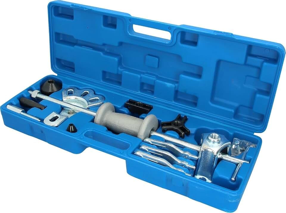 BRILLIANT TOOLS BT671350 Radnaben-Abzieher mit Gleithammer, gesch miedet 12-tlg. [Powered by KS TOOLS] Mit Stabilem Blauen Transportkoffer