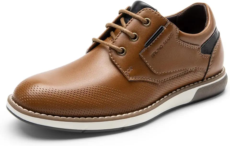 Bruno Marc Boy's Casual Dress Oxford Sneaker