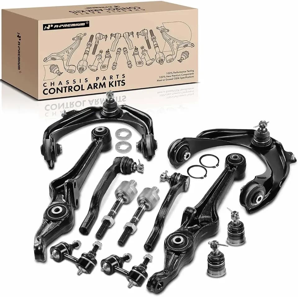 A-Premium 12Pcs Front Suspension Kit, Upper Lower Control Arm