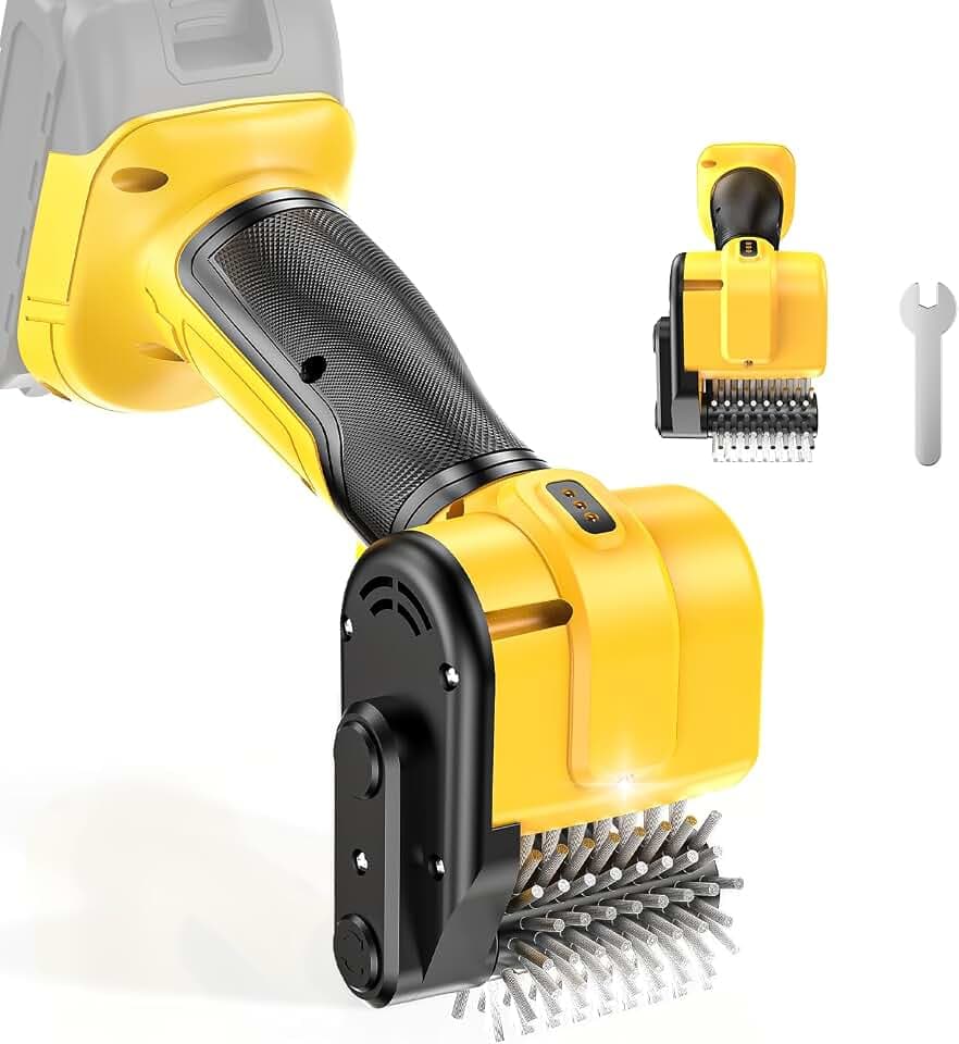 Electric Grill Brush fit De-Walt 20V Battery, 5000RPM(No Battery)