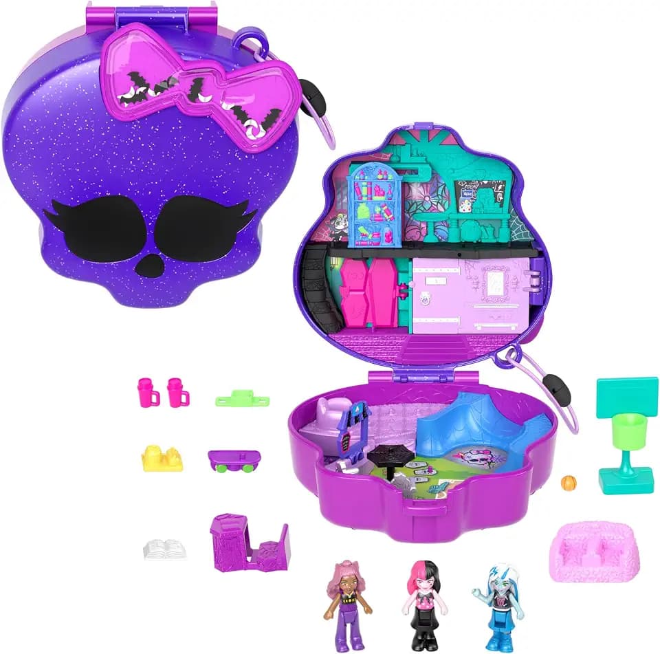 Polly Pocket x Monster High Schatulle-Spielset