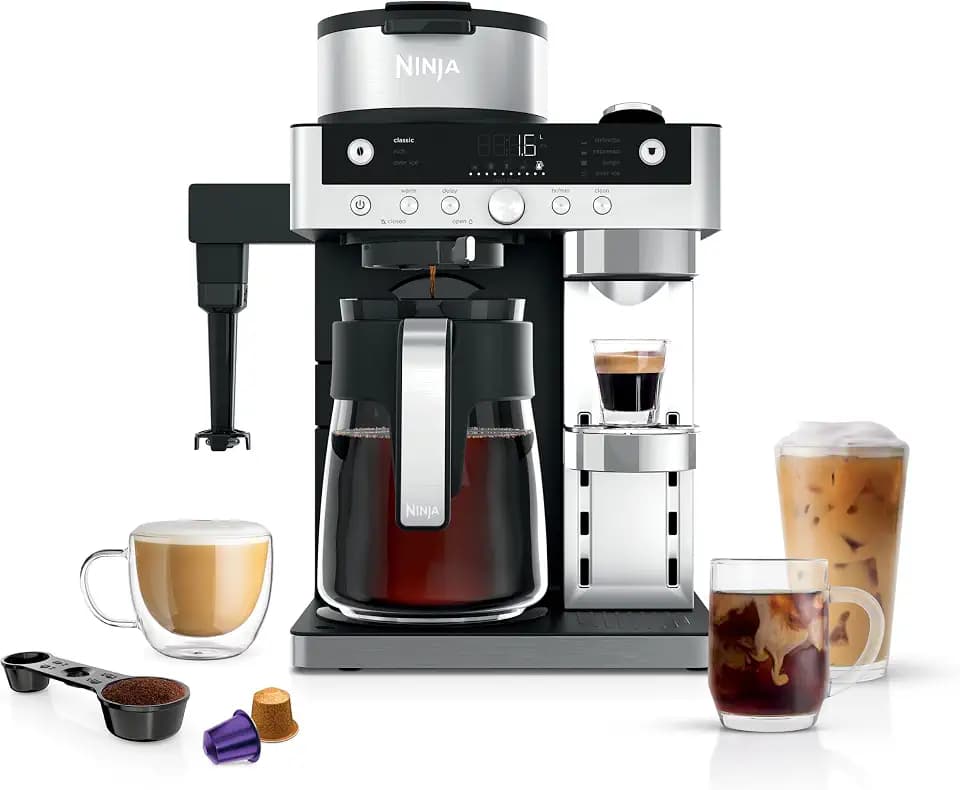 Ninja Prestige 2-in-1 Filterkaffee- & Kapselmaschine, Schwarz