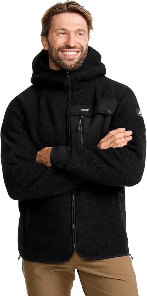 RevolutionRace Sherpa Hoodie für Herren, Outdoor Fleecejacken perfekt für Wanderungen und Outdoor-Abenteuer