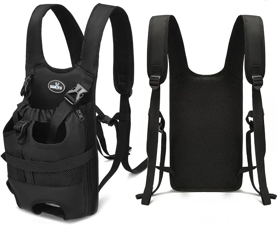 Wakytu Dog Front Carrier Pet Backpack for Small Medium Dogs，16-22lbs