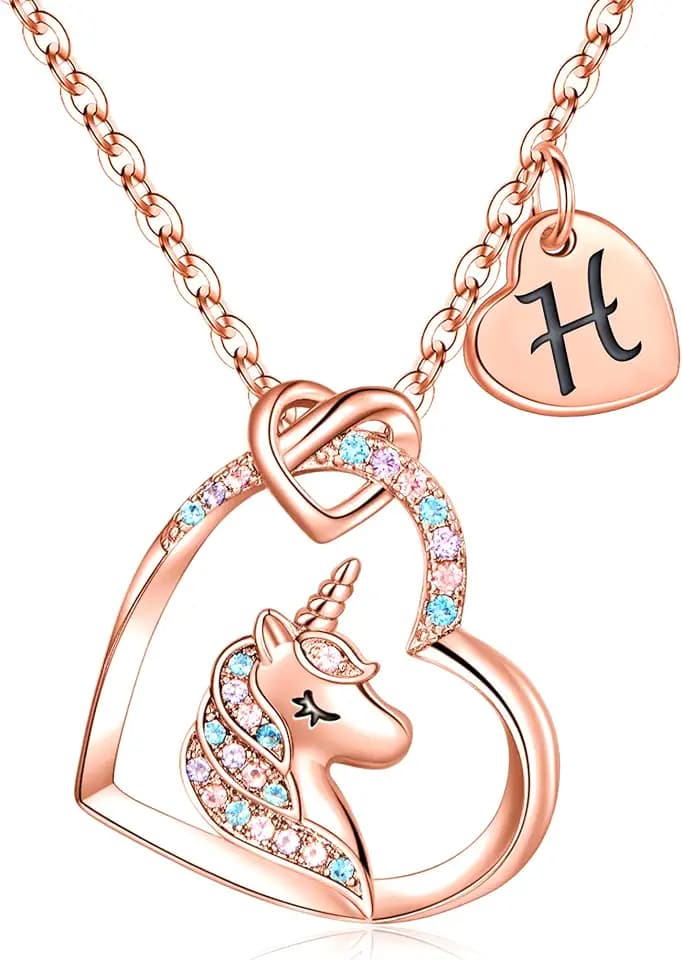 Hidepoo Unicorn Necklaces for Girls Kids - Birthday Gifts for Girls Kids