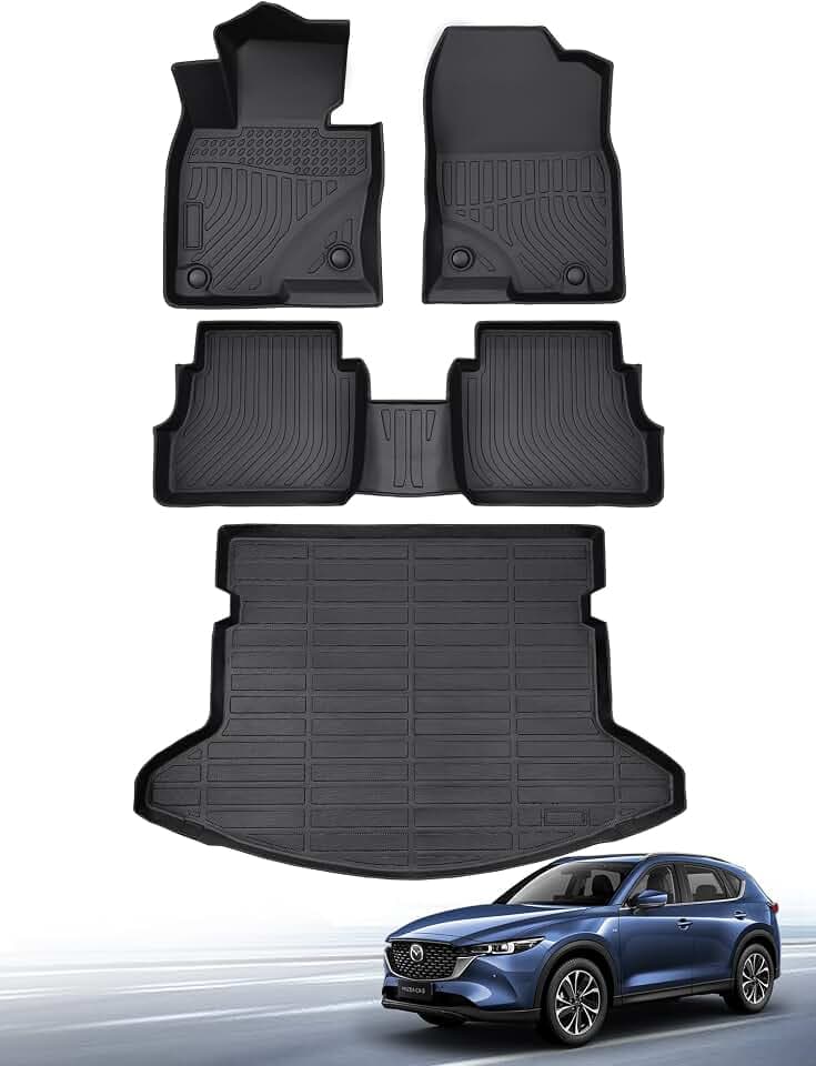 for Mazda CX-5 Floor Mats Cargo Liner 2017-2025, Full Set Car Mat