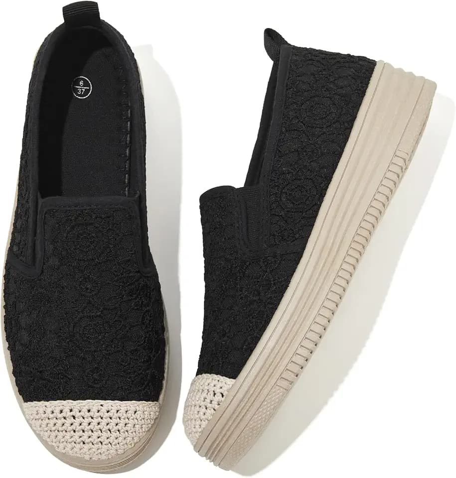 Shupua Womens Flats Slip on Sneakers Dressy Espadrilles Loafers Shoes
