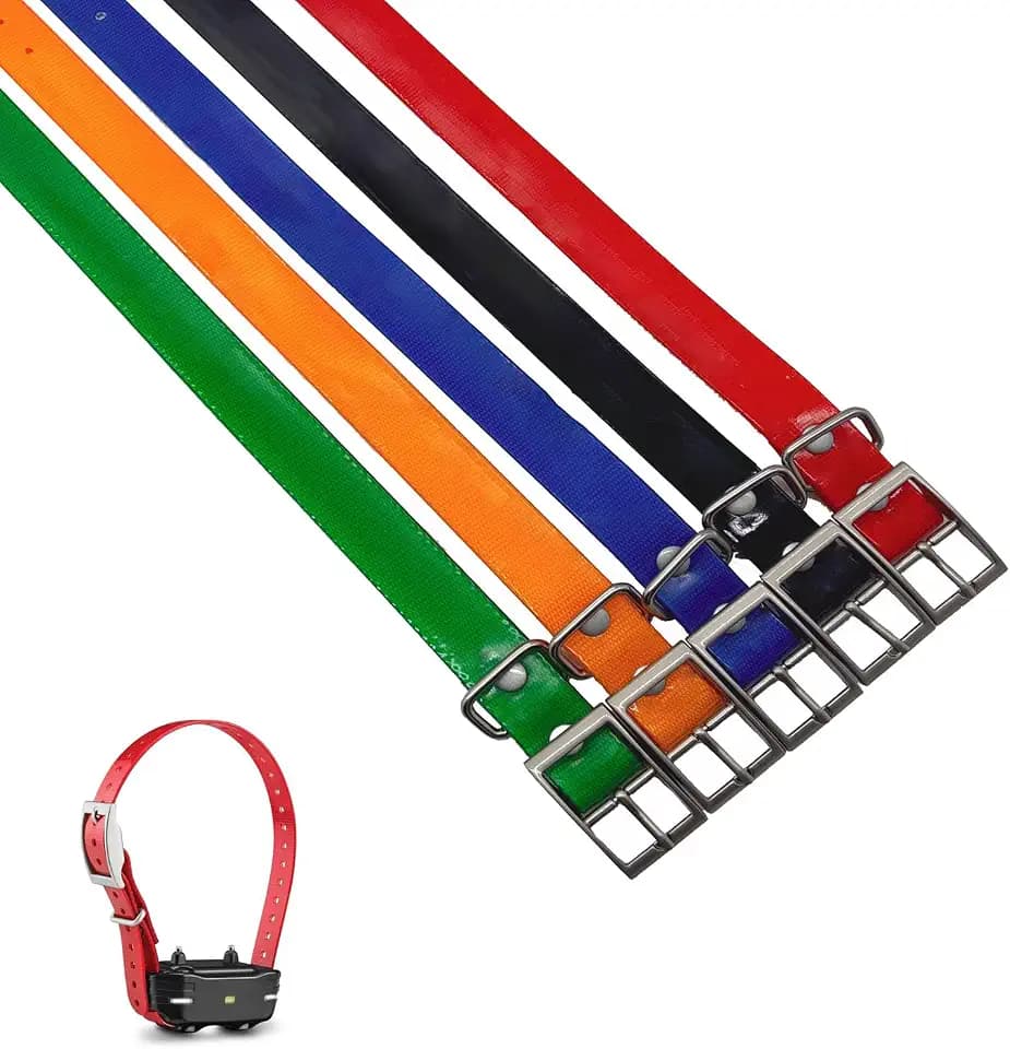 5 PCS Dog Collar Strap for Garmin Collars, 3/4 Inch Collar Replacement Strap for Training, Bark, Shock, Electronic, and GPS Collars Receivers