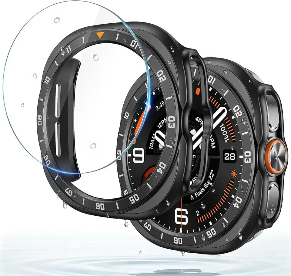 Misxi Hülle mit 9H Displayschutz für 47mm Samsung Galaxy Watch Ultra 2