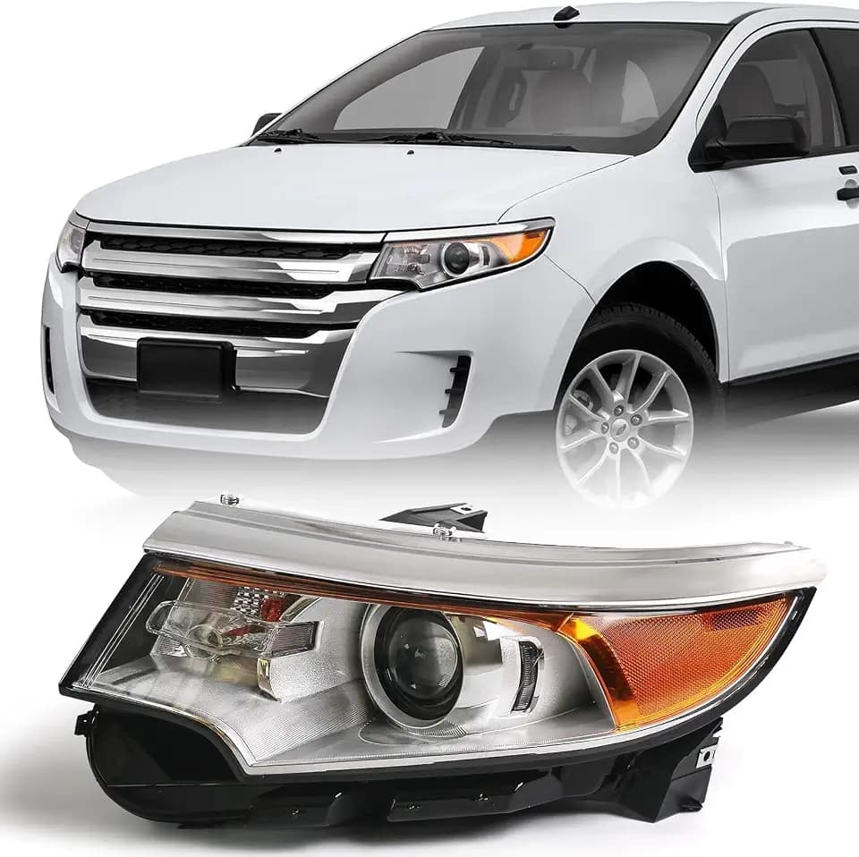 FIONE Halogen Headlight Assembly for Ford Edge 2011 2012 2013 2014 LH