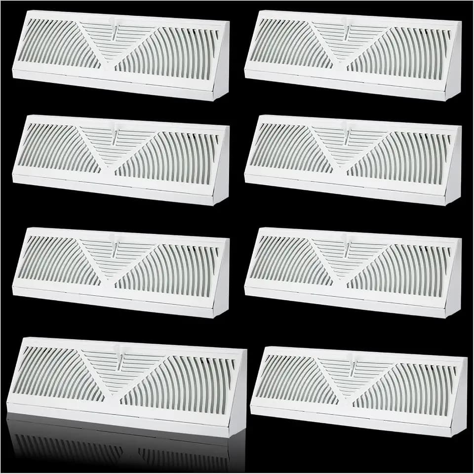 8Pack 15 inch Baseboard Register Vent for 15"Duct,Baseboard Diffusers Vent
