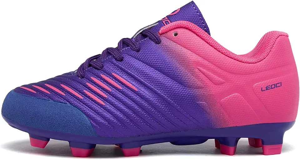 Fußballschuhe for Jungen Mädchen Kinder Little Kids Firm Ground Sportliche Football Boots