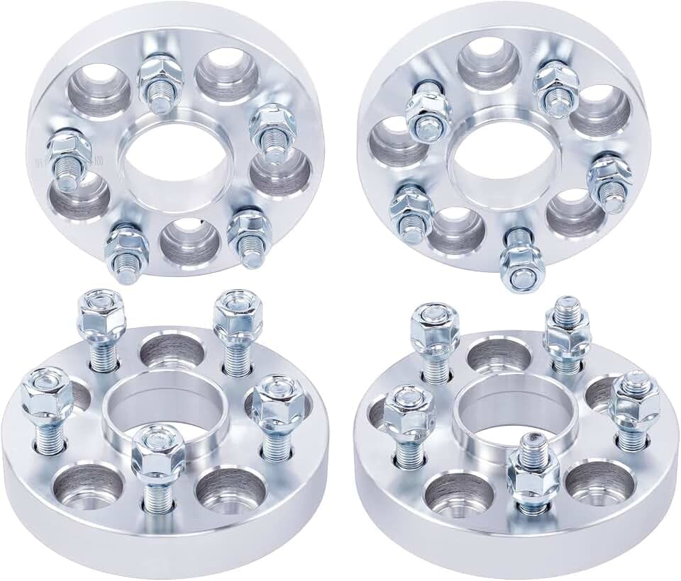 4pc 5x4.5 Hubcentric Wheel Spacers 1 Inch M12x1.5 Studs 67.1mm Hub