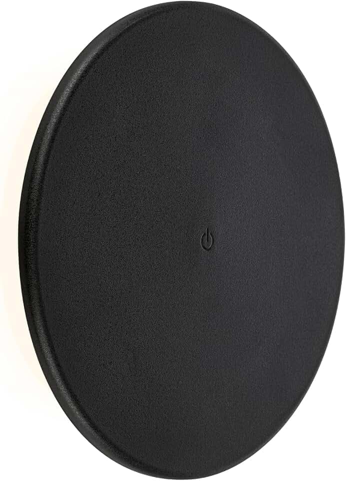 BRILONER - Wandleuchte ohne Stromanschluss, Touch, Dimmbar, Akku & Lichtquelle tauschbar, Wandlampe Akku, Aussen, Wandbeleuchtung außen, Außenleuchte, 25x4 cm, Schwarz