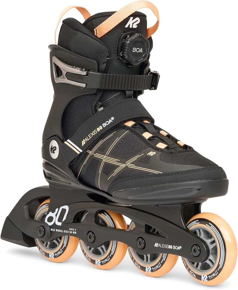 K2 Alexis 80 BOA Inline Skate 2025 Black/Peach
