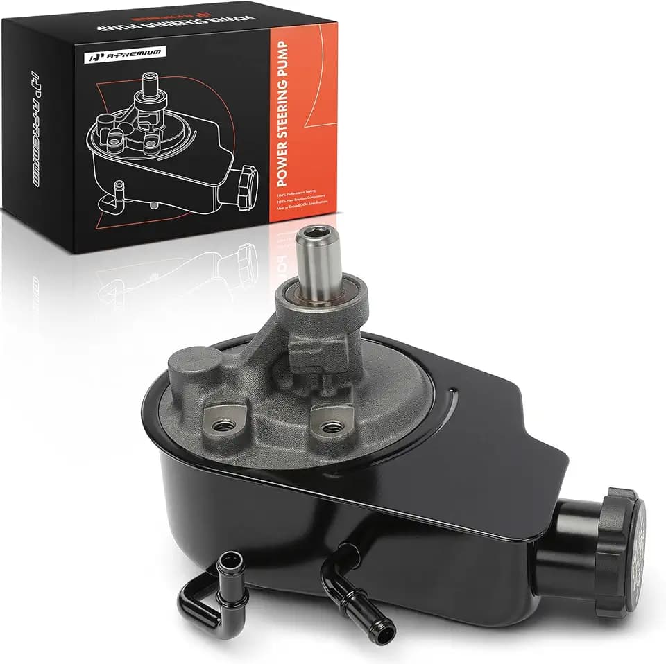 A-Premium Power Steering Pump, with Reservoir and Dual Return Hose