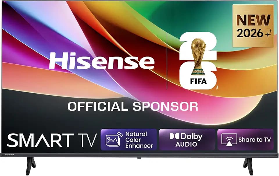 Hisense 32E4DS Fernseher 32 Zoll, 4K FHD Smart TV, Hi-View AI Engine, 60Hz Game Mode, Natural Colour Enhancer, Dolby Audio, DTS Virtual: X, Rauschunterdrückung, Airplay [2026]