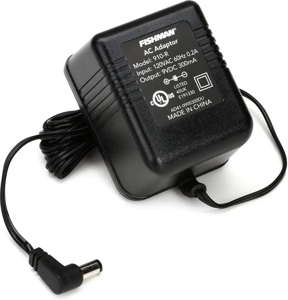 Fishman 910R Power Supply, 120VAC to 9VDC