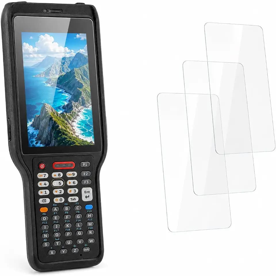 CK62 Tempered Glass Screen Protector Replacement for CK62 Barcode Scanner Handheld Mobile Computer, Replace CK62-SP-10PK Protective Film, 3Pcs 4.0-inch Protection