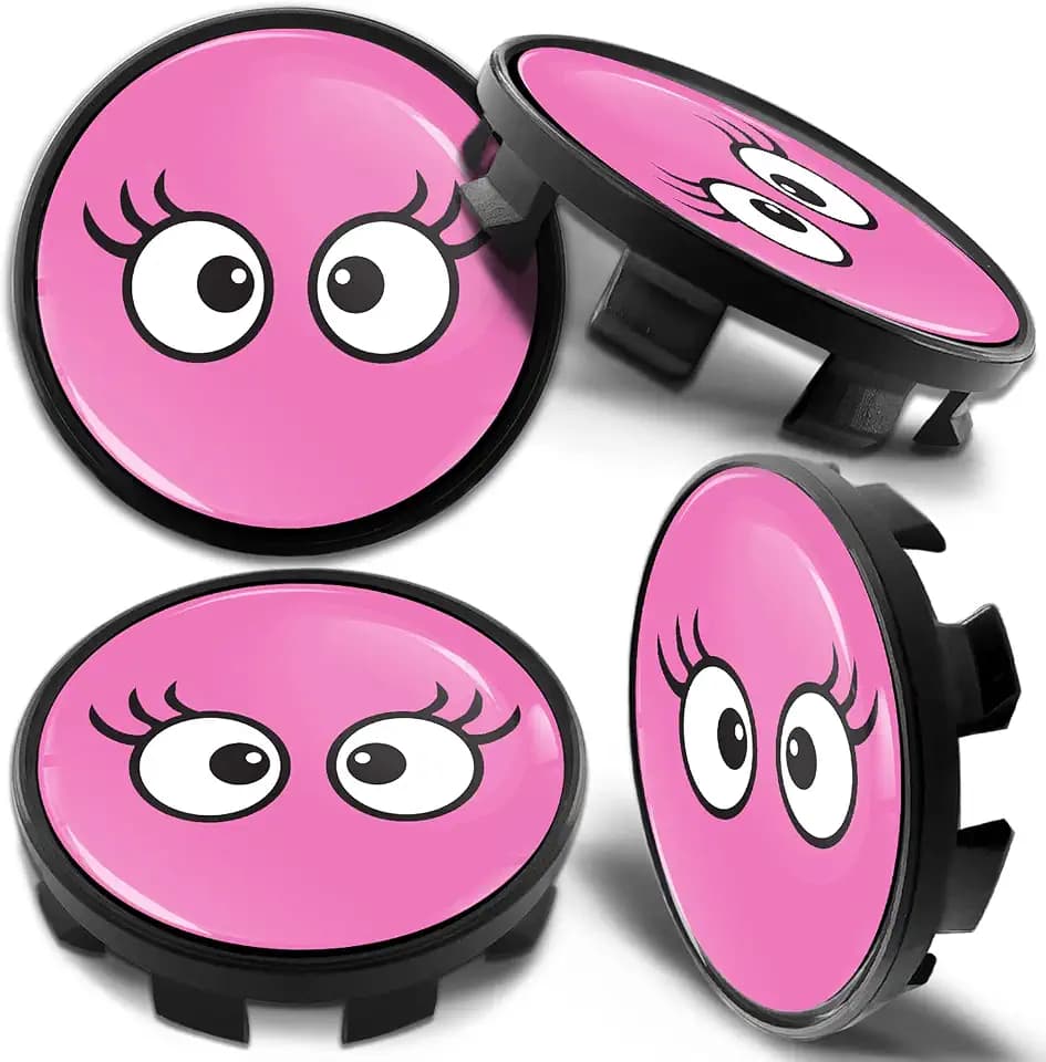Biomar Labs 4 x 68mm Wheel Centre Alloy Hub Center Caps Compatible with BMW 36136783536 Hubcaps Pink CB 44