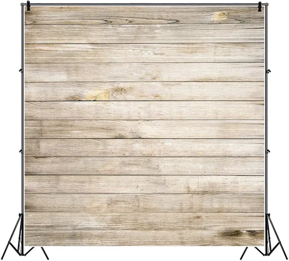 Laeacco 8x8FT Wood Backdrop for Photography Vintage Retro Wooden Boards Background Artistic Vintage Theme Adults Portraits Wooden Background Wood Wall Plank Photo Shoot Video Studio Props