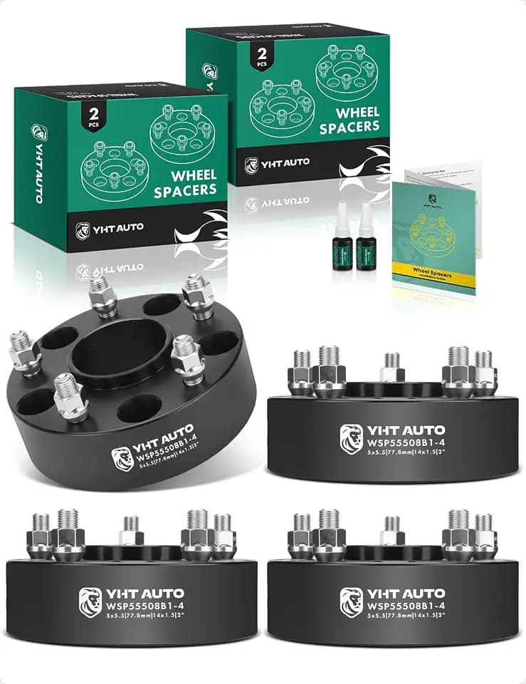 YHTAUTO 5x5.5 Hub Centric Wheel Spacers 2 Inch for Ram