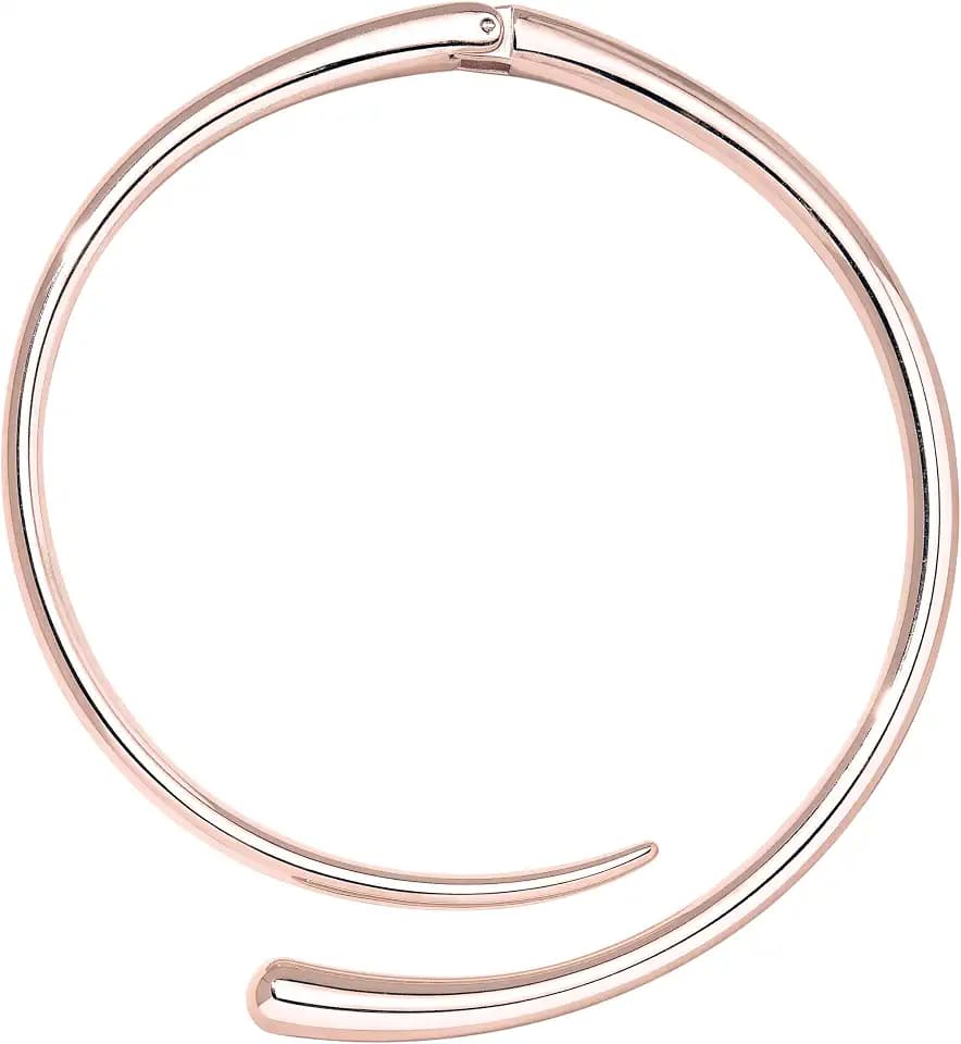 Chunky Teardrop Hoop Necklaces for Women Statement Choker Collar