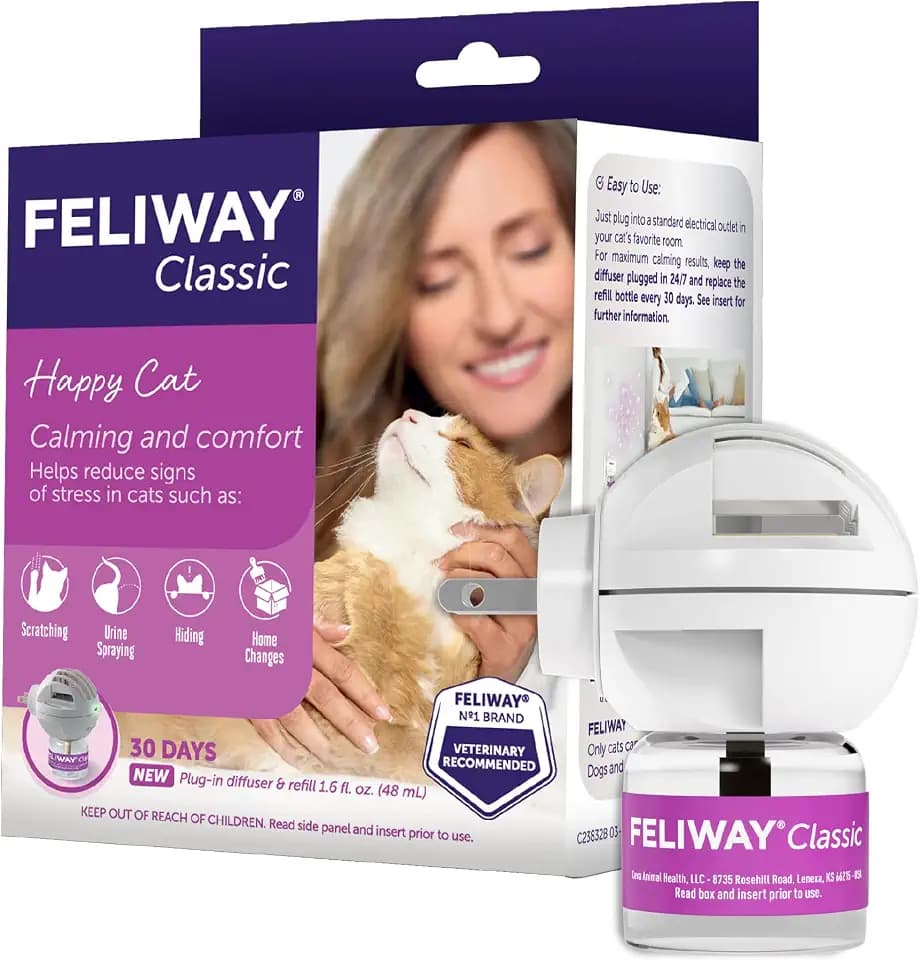 FELIWAY Classic Cat Pheromone Calming Diffuser Kit