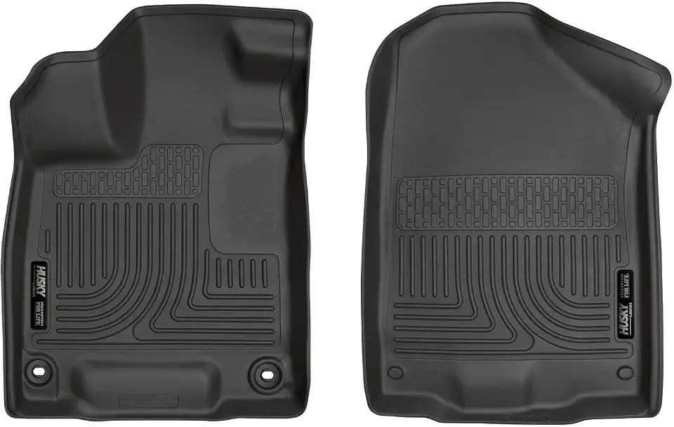 Husky Liners Weatherbeater Floor Mats | Fits 2019-2025 Honda Passport; 2016-2022 Honda Pilot | Front Row, 2-pc Black - 18411