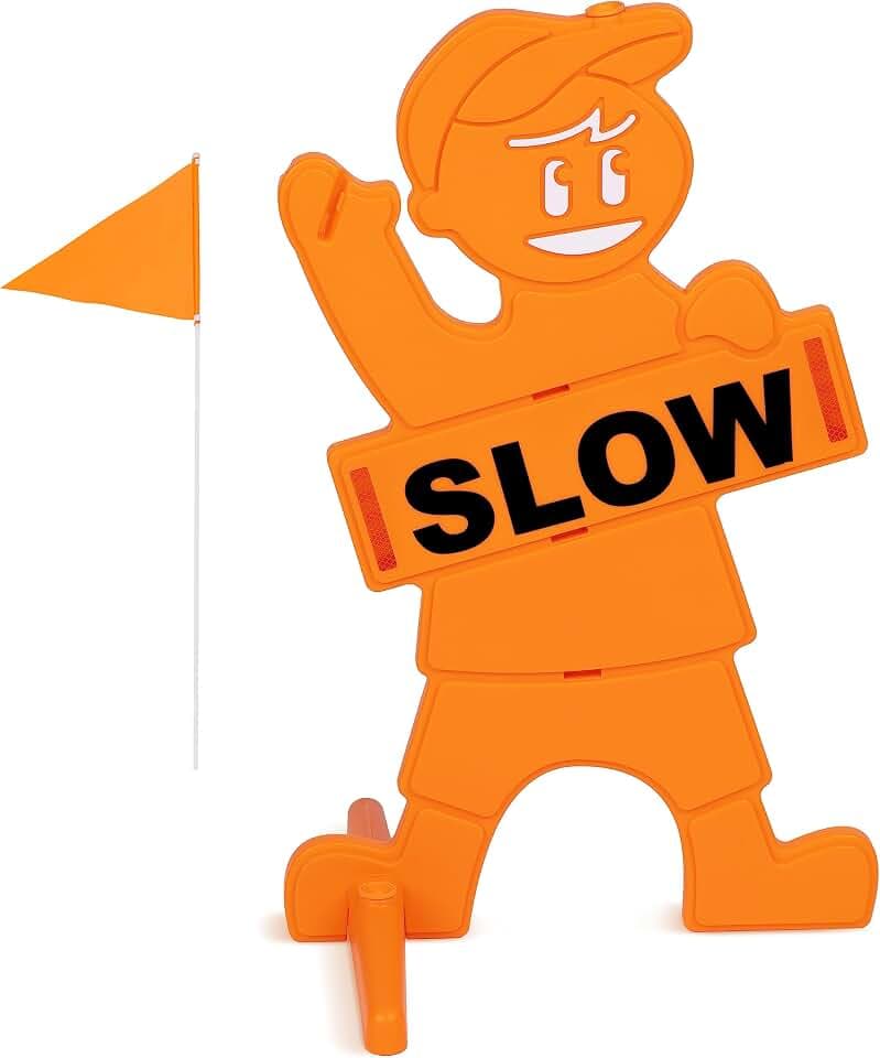 GoSports Kids at Play Sign for Street Safety – High Visibility with All Weather Durability